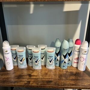 Degree & Dove Antiperspirant Variety Pack for Women Pack Of 12 - Deodorant